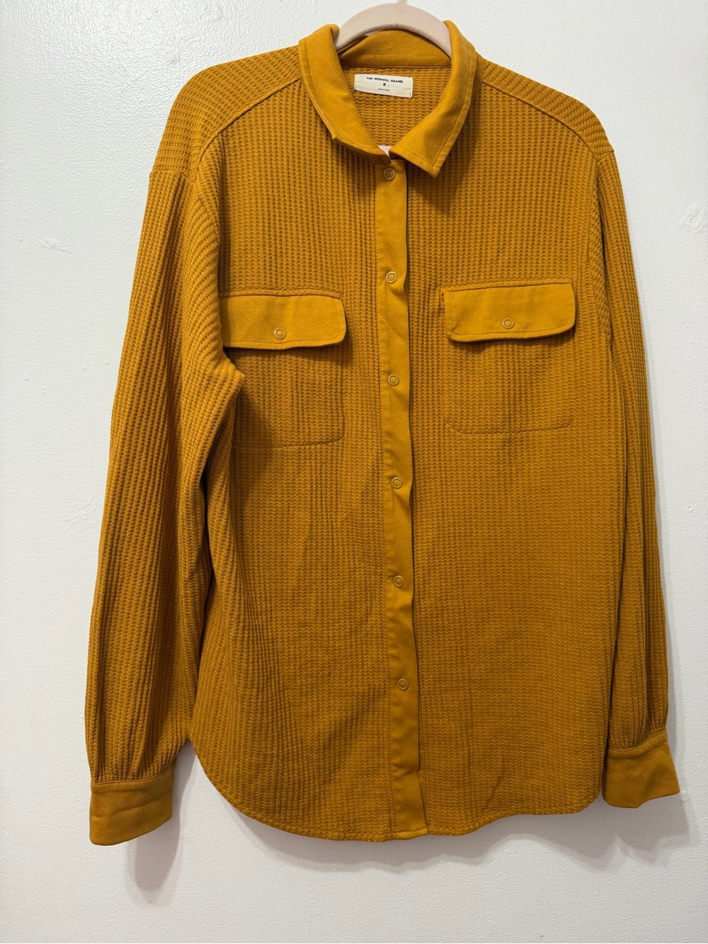 Men's Mustard Overshirt Jacket - Unbranded